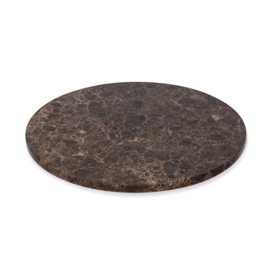 Mooisa marmer dienblad 30cm bruin